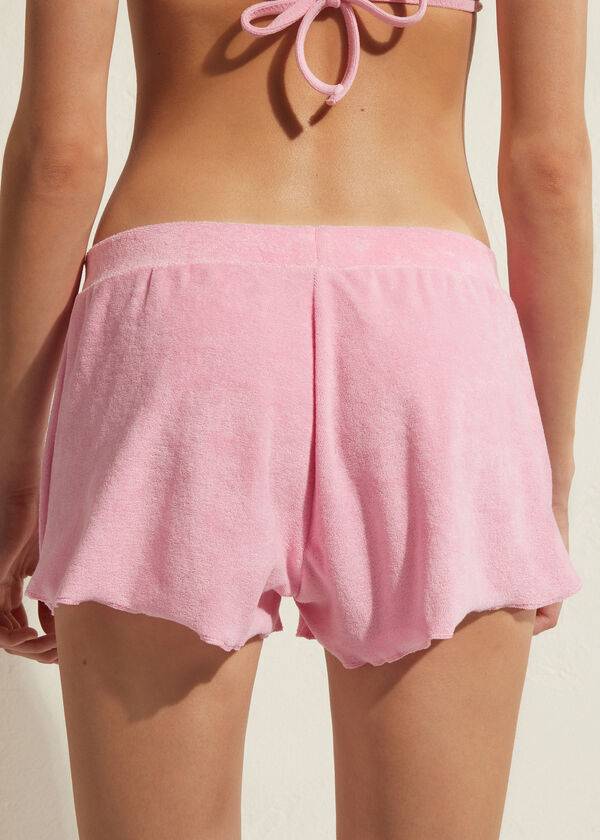 Calzedonia Terrycloth Shorts Cover-ups Dames Roze | BE2151CE