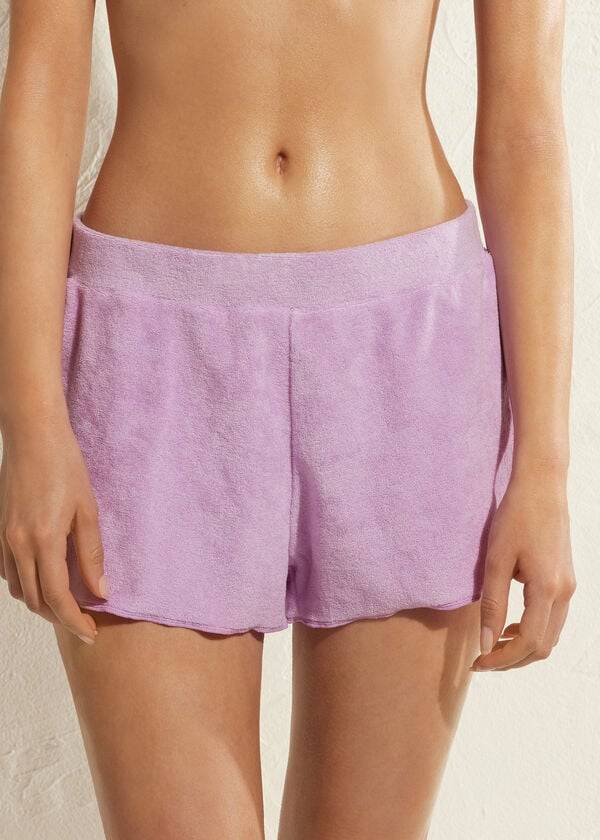 Calzedonia Terrycloth Shorts Cover-ups Dames Paars | BE2152VD