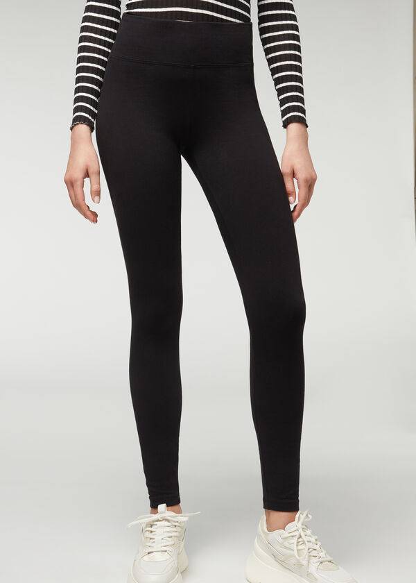 Calzedonia Thermal Leggings Dames Zwart | BE2697DN