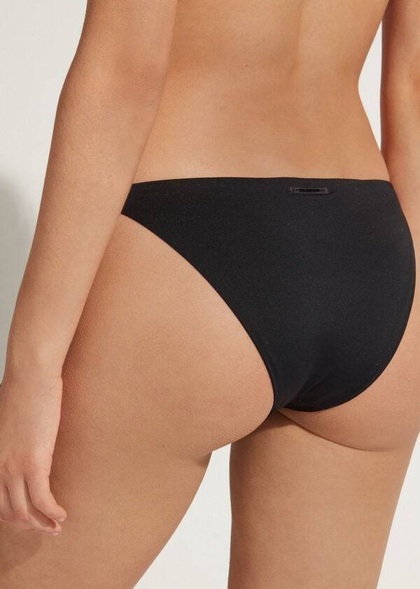 Calzedonia Tied Indonesia Bikinibroekjes Dames Zwart | BE1645PQ