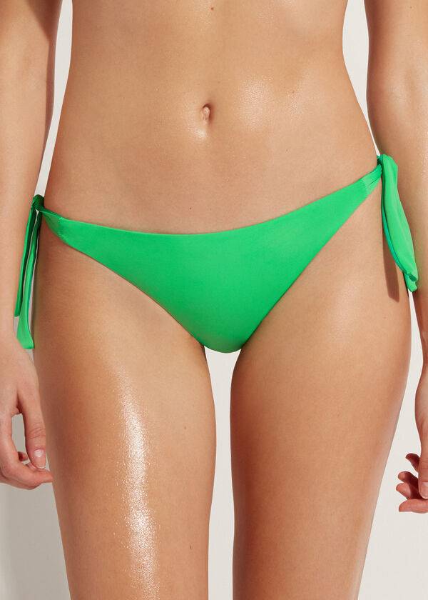 Calzedonia Tied Indonesia Eco Bikinibroekjes Dames Groen | BE1649FM