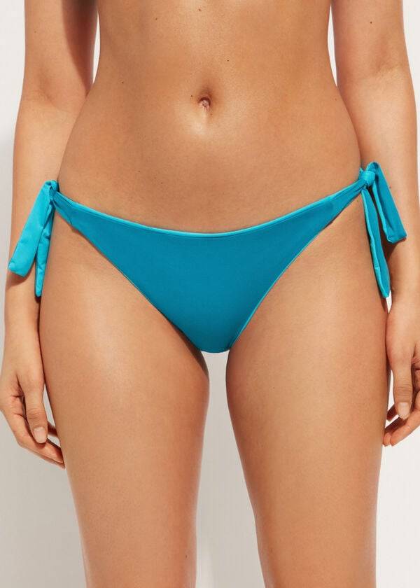 Calzedonia Tied Indonesia Eco Bikinibroekjes Dames Turquoise | BE1651HK