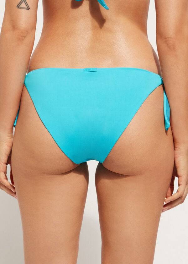 Calzedonia Tied Indonesia Eco Bikinibroekjes Dames Turquoise | BE1651HK