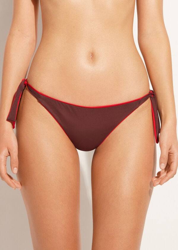 Calzedonia Tied Indonesia Eco Bikinibroekjes Dames Rood | BE1652JJ