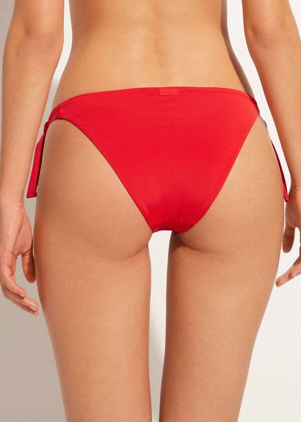 Calzedonia Tied Indonesia Eco Bikinibroekjes Dames Rood | BE1652JJ