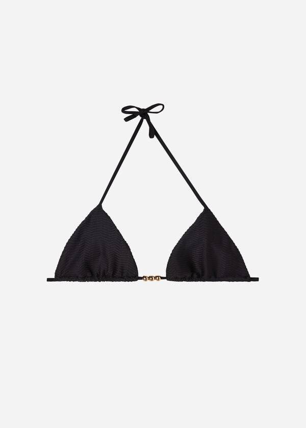 Calzedonia Triangle String Casablanca Bikinitopjes Dames Zwart | BE2029RW