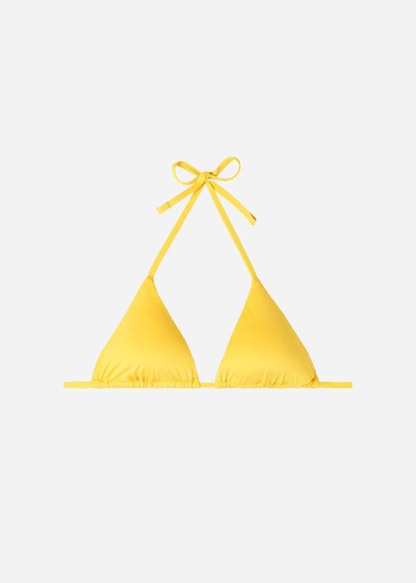 Calzedonia Triangle String Indonesia Eco Bikinitopjes Dames Geel | BE2038DN