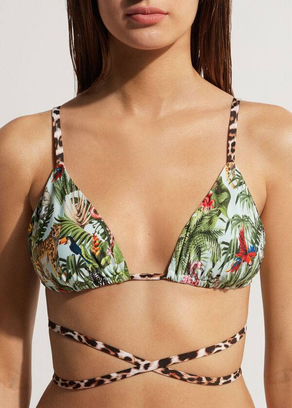 Calzedonia Triangle String Nairobi Eco Bikinitopjes Dames Groen | BE2056TV