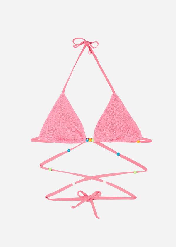 Calzedonia Triangle String Tie San Diego Bikinitopjes Dames Roze | BE2062AP