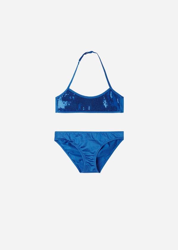 Calzedonia Two-Piece Cannes Badpakken Kinderen Blauw | BE3069FM