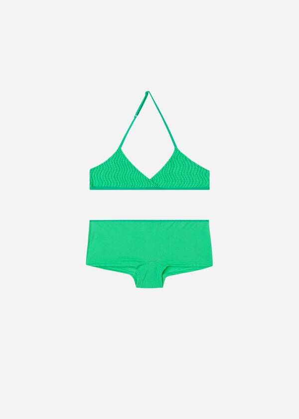 Calzedonia Two Piece Mykonos Badpakken Kinderen Groen | BE3063WY