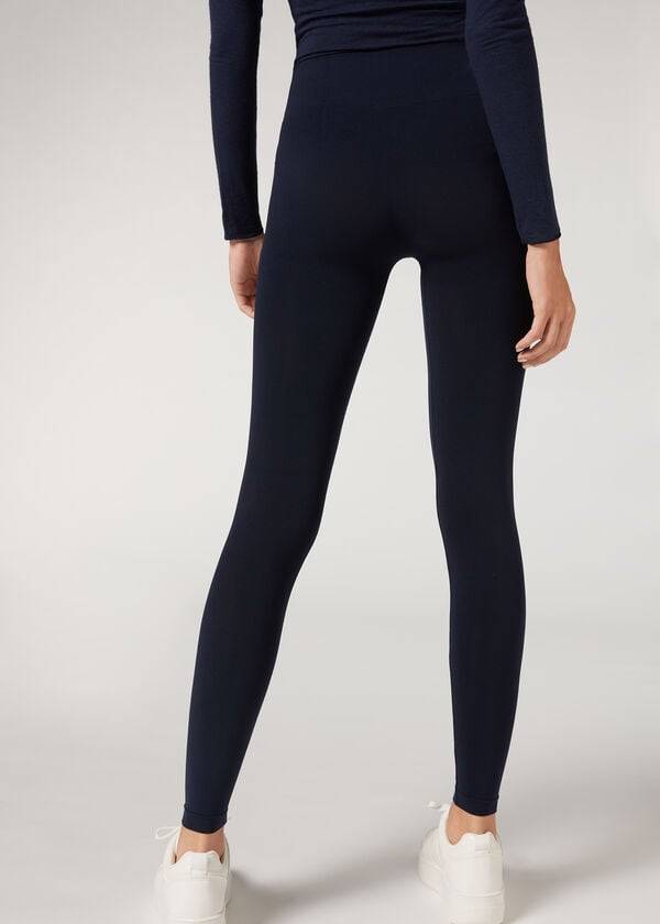 Calzedonia Ultra-Opaque Microfiber Leggings Dames Blauw | BE2708WY