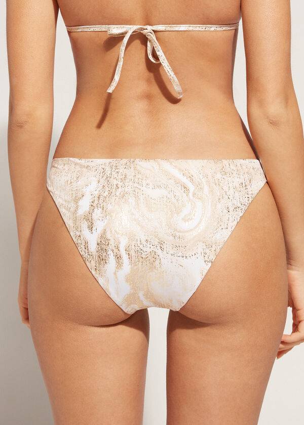 Calzedonia with Rings Melbourne Bikinibroekjes Dames Goud | BE1660NB